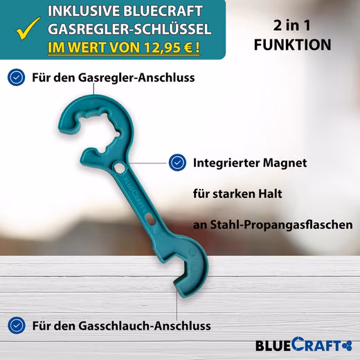 Pressure reducer 50 mbar gas pressure reducer gas regulator for camping propane gas bottle - Image 5