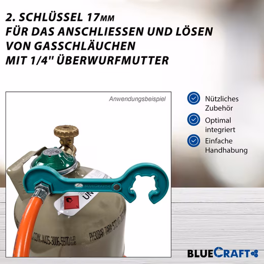 Pressure reducer 50 mbar gas pressure reducer gas regulator for camping propane gas bottle - Image 7