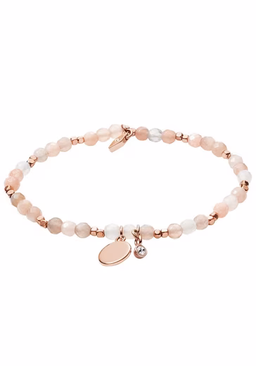 Bracelet Jewelry Gift Metal Bracelet MOTIFS with glass stone, moonstone