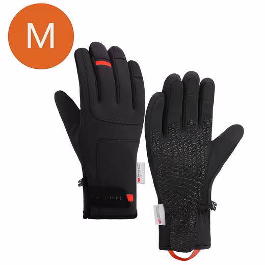 Cycling gloves, winter cycling gloves with waterproof membrane and touchscreen function anti-slip ski gloves