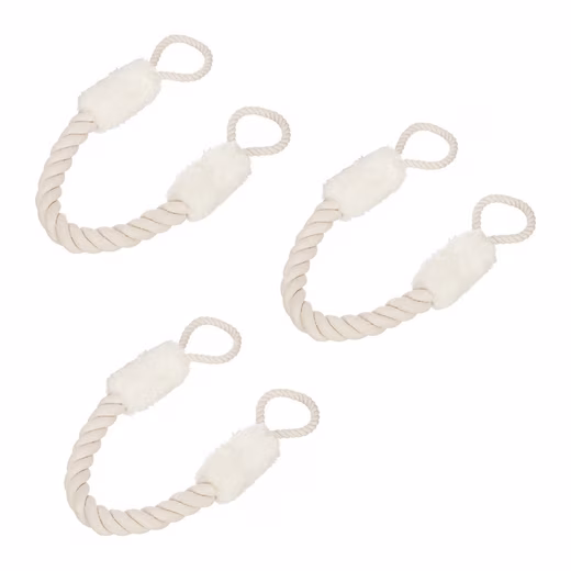 Door damper, door cord pinch protection, 3-piece set, white