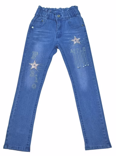 Stretch jeans for girls, M50e with stretch content