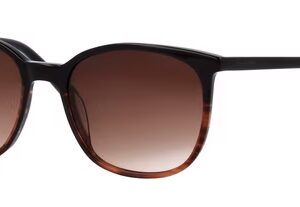 Sunglasses model 506188 Feminine shape, logo lettering on temples, plastic fram