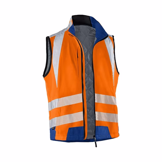 High-visibility vest Kübler Reflectiq vest PSA 2 warning orange/kbl.blue