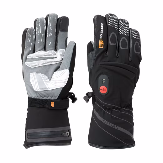Cycling gloves heated gloves 7.4V set including 2 batteries & dual charger