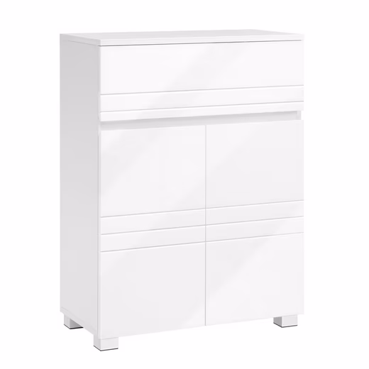 Bathroom chest of drawers, bathroom cabinet, storage cabinet, double door cabinet Stand feet - Image 3
