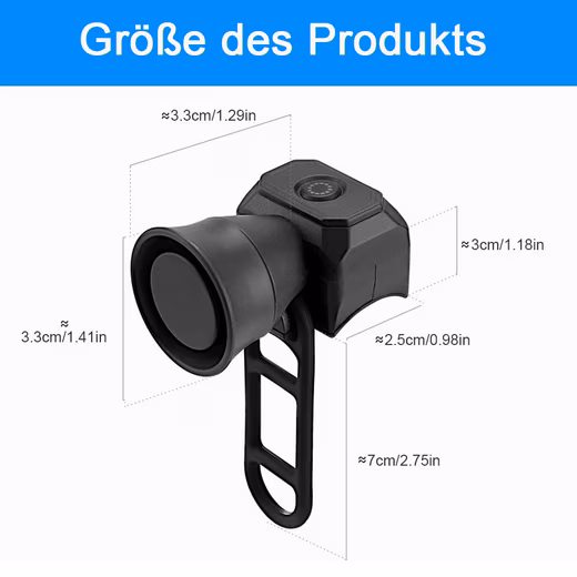 Bicycle bell, electric bicycle bell, USB rechargeable - Image 3