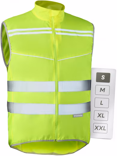 High-visibility vest bicycle vest men & women – High visibility in neon yellow