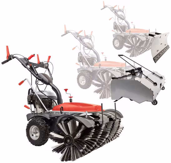 SC2200PE Sweeper 100 cm working width, (Set), 3.6 kW/4.5 hp, incl. snowplow blade - Image 2