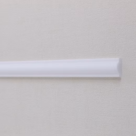 Polystyrene trim, 11 x 22 x 2000 mm, white, wall strip