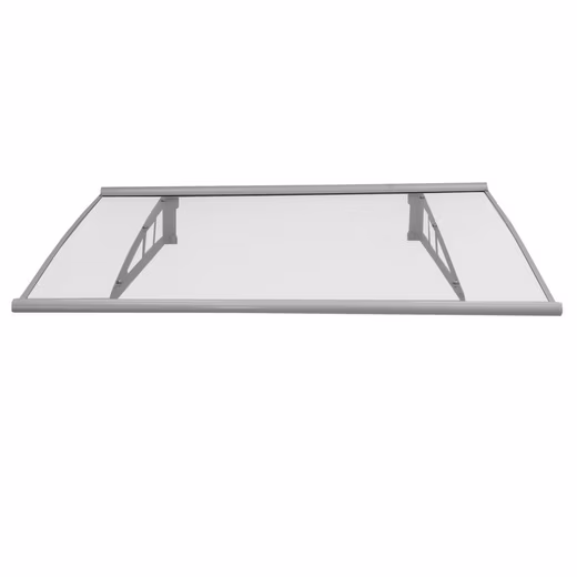 Aluminum canopy, door canopy, front door canopy, lean-to canopy, roofing (1 pc), 115x100cm