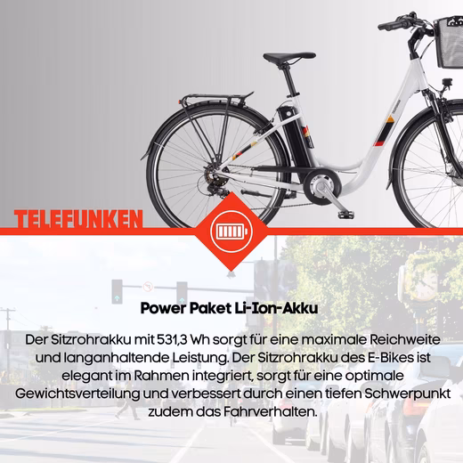 E-bike city bike all-rounder RC822 - Image 6