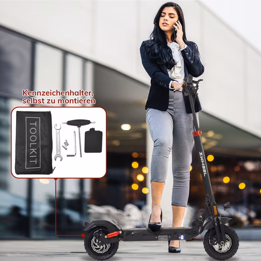 E-scooter 10 inch electric scooter with road approval (ABE), foldable, max. 60km - Image 9