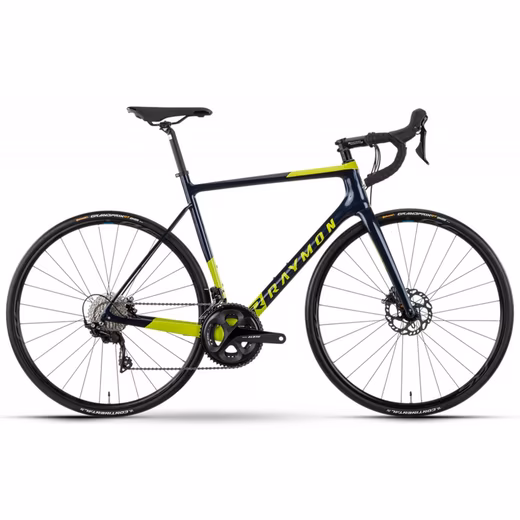 RaceRay 7.0 road bike, dark blue with carbon frame