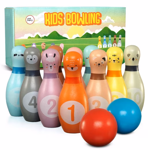 Children's Bowling Set - Skittle Game Family game, indoor & outdoor, robust and lovingly designed