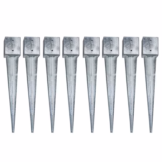 Drive-in ground sleeve, drive-in ground sleeves, ground anchors 8x 121x121x900 mm, ground anchors