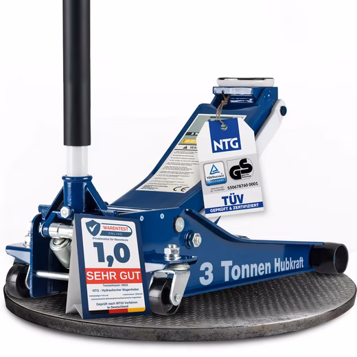 Jack hydraulic jack 3t 75-505mm jack TUV tested