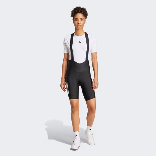 ESSENTIALS 3-Stripes Padded Cycling Bib Shorts (1-piece)