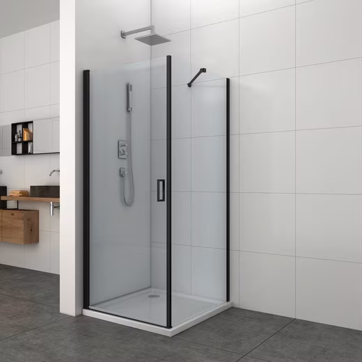 Corner shower Florence Black