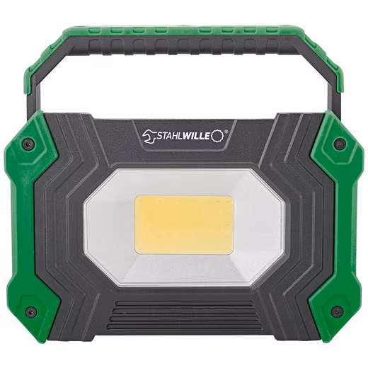Construction spotlight/work light with integrated battery 77490015