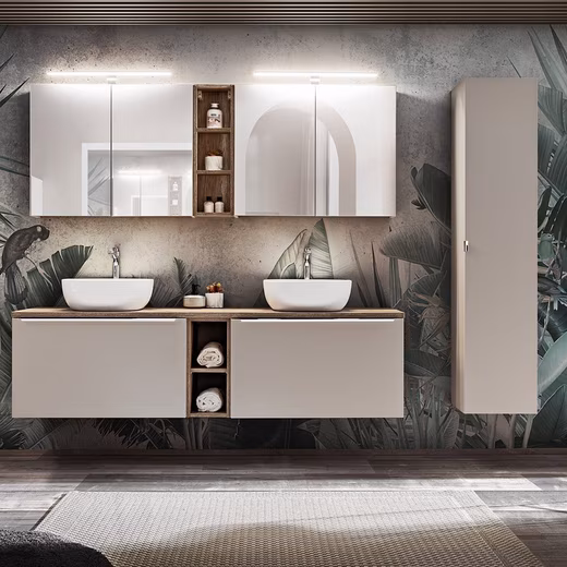 Bathroom furniture set PUEBLA-56-TAUPE