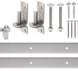 Gate fittings, fitting assortment For picket fence single gates, stainless steel
