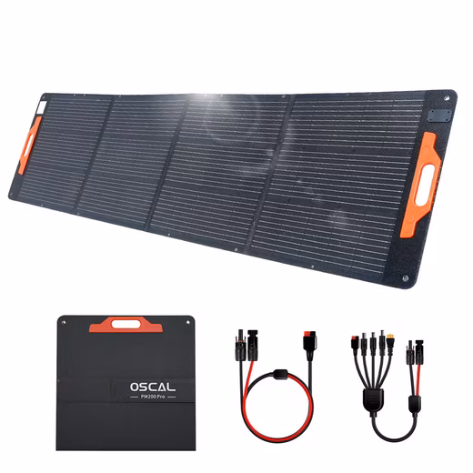 Balcony Power Station OSCAL PM200 Pro Foldable Solar Panel 200W Balcony Power Station 200W