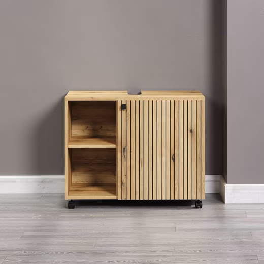 Amrum vanity unit (1 pc) Vanity unit on casters - (W/D/H) optionally 60-80/42/64 cm