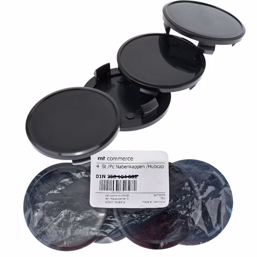 Wheel cap 4x 65.8mm hub caps wheel center caps black flat for VW Beetle Eos