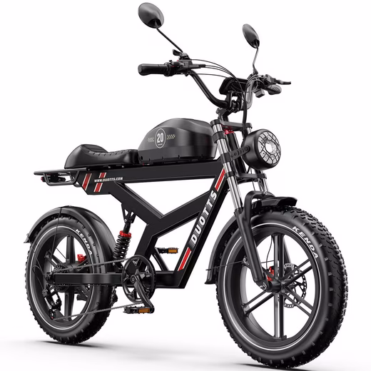 E-bike city bike F20 250W motor 48V/27Ah battery 140km range 20×4.0 inch tire