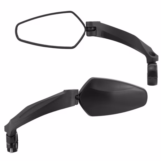 Bicycle mirror, e-bike rearview mirror with aluminum clamp, mirror for bicycle handlebars (1 pc), suitable for mountain bikes, racing bikes, e-bikes, etc.