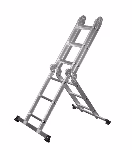Multi-purpose ladder, all-purpose ladder, workshop ladder, aluminum, max. load 150 kg