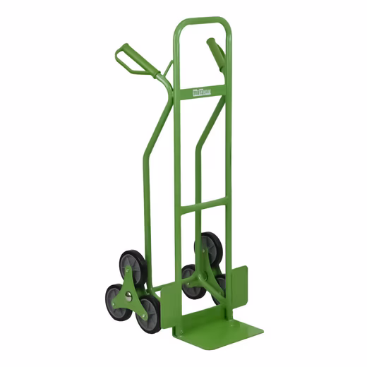 Hand truck, stair climber, puncture-proof wheels, 118 cm height, safety handles