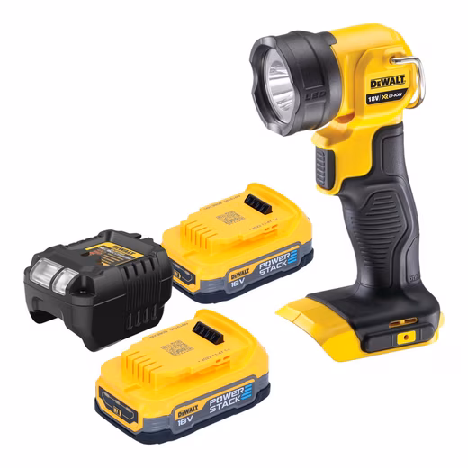 Construction spotlight DCL 040 E2 18 V 110 lm + 2x Powerstack battery 1.7 Ah + charger