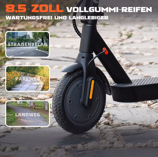 Road legal e-scooter, 8.5'' e-scooter, foldable, 35km, bag+APP, 13kg - Image 5