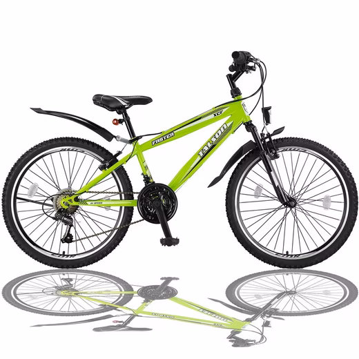 24-inch mountain bike with 21 gears and front suspension
