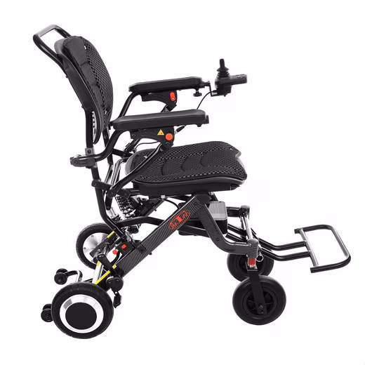 Electric mobility scooter, electric carbon folding wheelchair, lightweight wheelchair/rollator up to 120 kg
