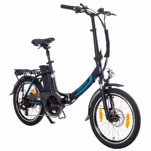 E-bike folding bike E-folding bike Camp-20D e-bike 20 inch black