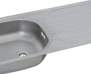Respekta built-in sink, stainless steel, 860 x 435 mm