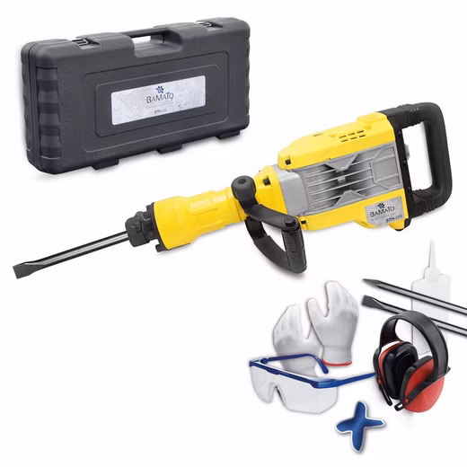 Demolition Hammer STH-195 Demolition Hammer 50 Joule Pointed Chisel Flat Chisel 230V