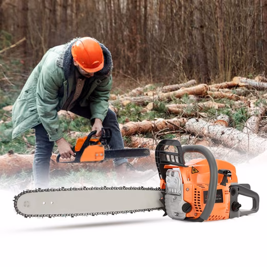 Petrol chainsaw 55cc Petrol chainsaw, ergonomic handle, double chain brake - Image 4