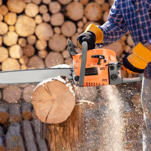 Petrol chainsaw 55cc Petrol chainsaw, ergonomic handle, double chain brake - Image 2