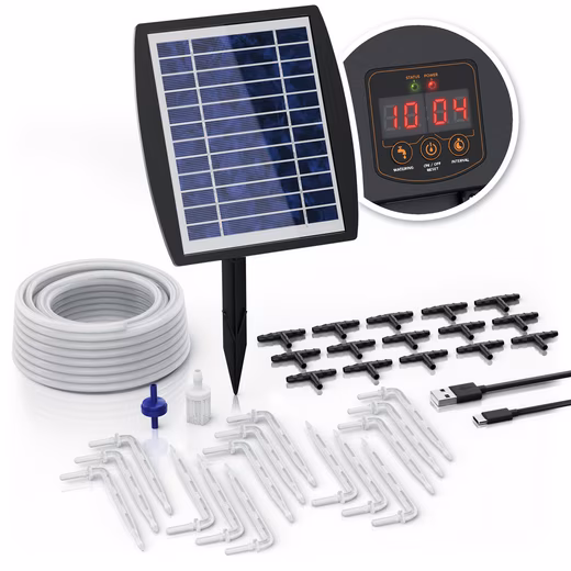 Irrigation control system for houseplants, adjustable water volume