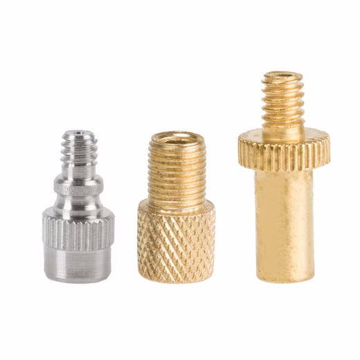 Bicycle inner tube valve adapter set – AV, DV & FV compatible 3 different valve adapters