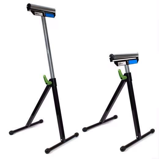 Scaffolding with 2 roller stands, 90 kg capacity, height adjustable up to 109 cm, 30 cm roller width