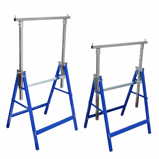 Scaffolding trestles, 2 pieces, adjustable