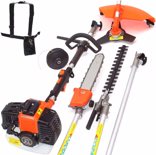 Petrol hedge trimmer, petrol brushcutter, multi-tool 5-in-1, brush cutter 55879 hedge trimmer