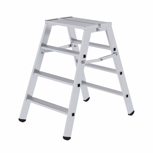 Multi-purpose ladder with folding platform 50096, 2x4 steps on both sides