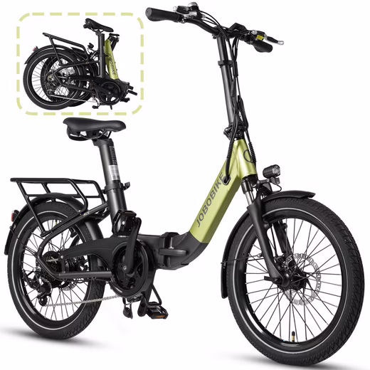 20-inch folding e-bike, Ace folding bike, e-city bike with bag, 360Wh seat tube battery, 90km range
