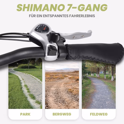 20-inch folding e-bike, Ace folding bike, e-city bike with bag, 360Wh seat tube battery, 90km range - Image 4